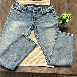 SILVER JEANS SUKI Straight Leg Classic Light Blue Women's Jeans Size 31